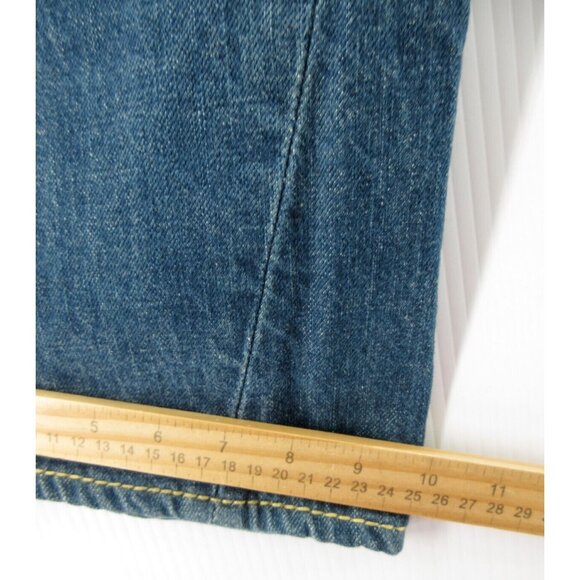 True Religion Jeans 31 Joey Big T Flare Denim Embroidered Y2K 31X33 - Picture 6 of 13